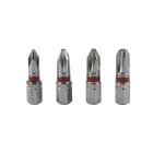 AGI Robur - Boite de 4 embouts de vissage 25mm, PH1, 2x PH2, PH3