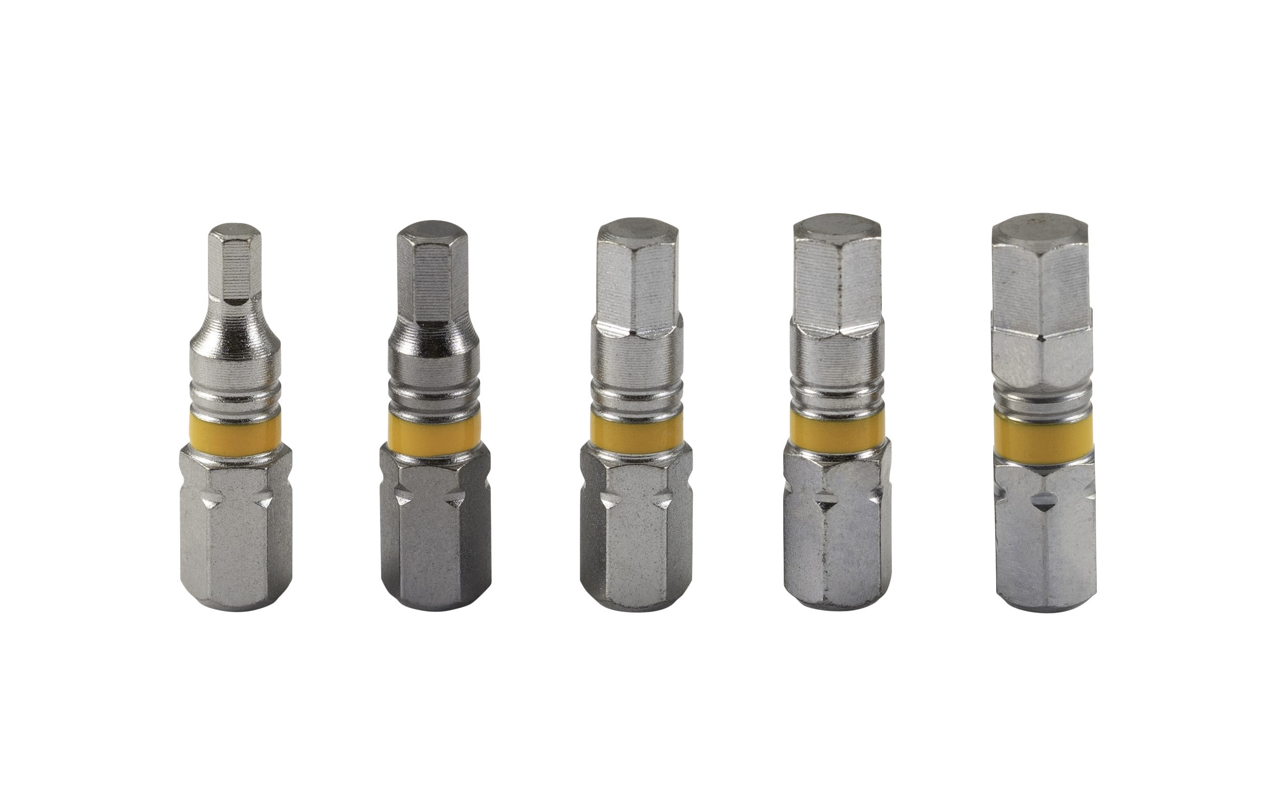 AGI Robur - Boite de 5 embouts de vissage 25mm, Hex 3-4-5-6-8 mm