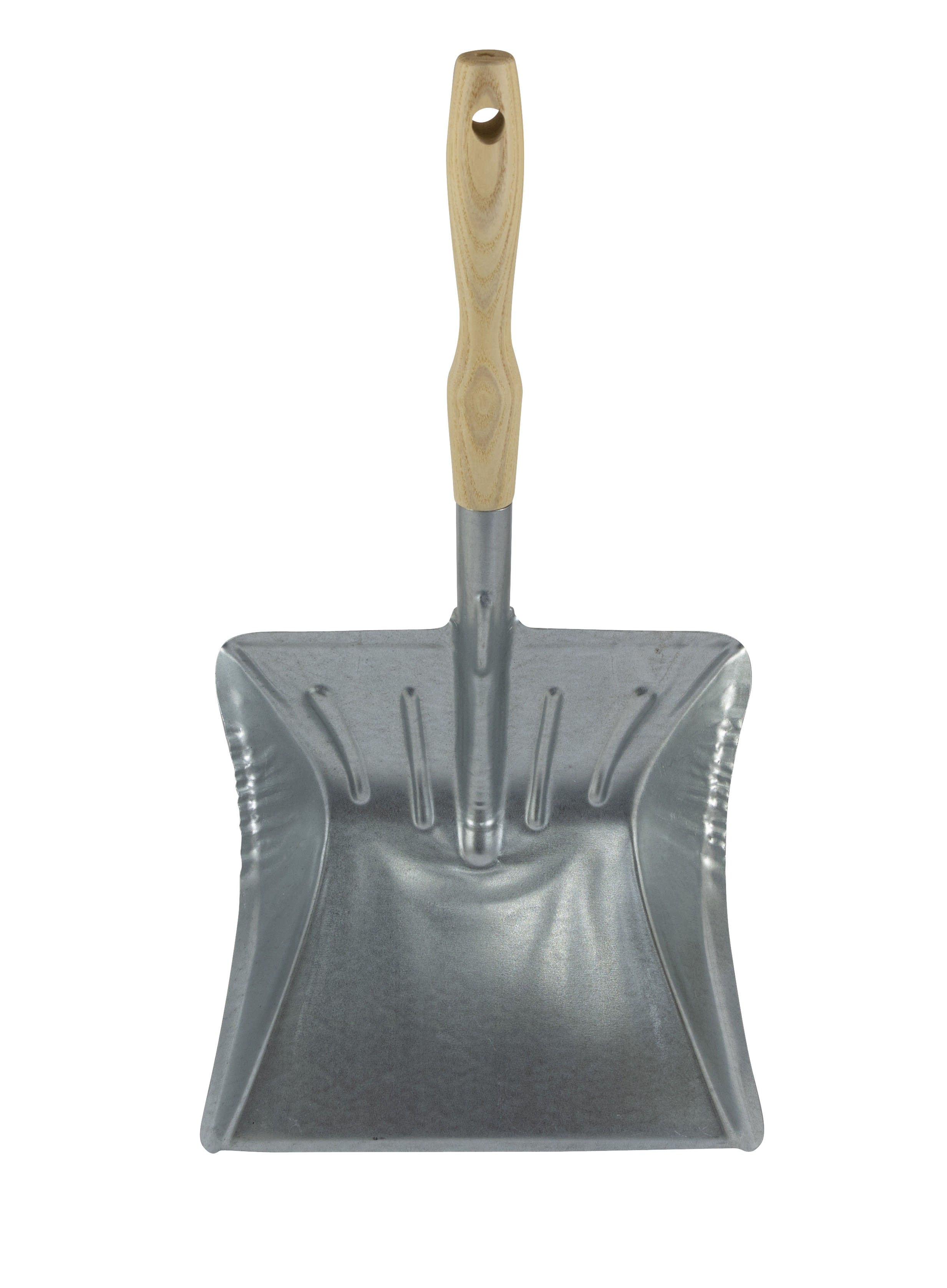 AGI Robur - Pelle à poussière et gravas, acier galvanisé, manche bois, largeur 220 mm