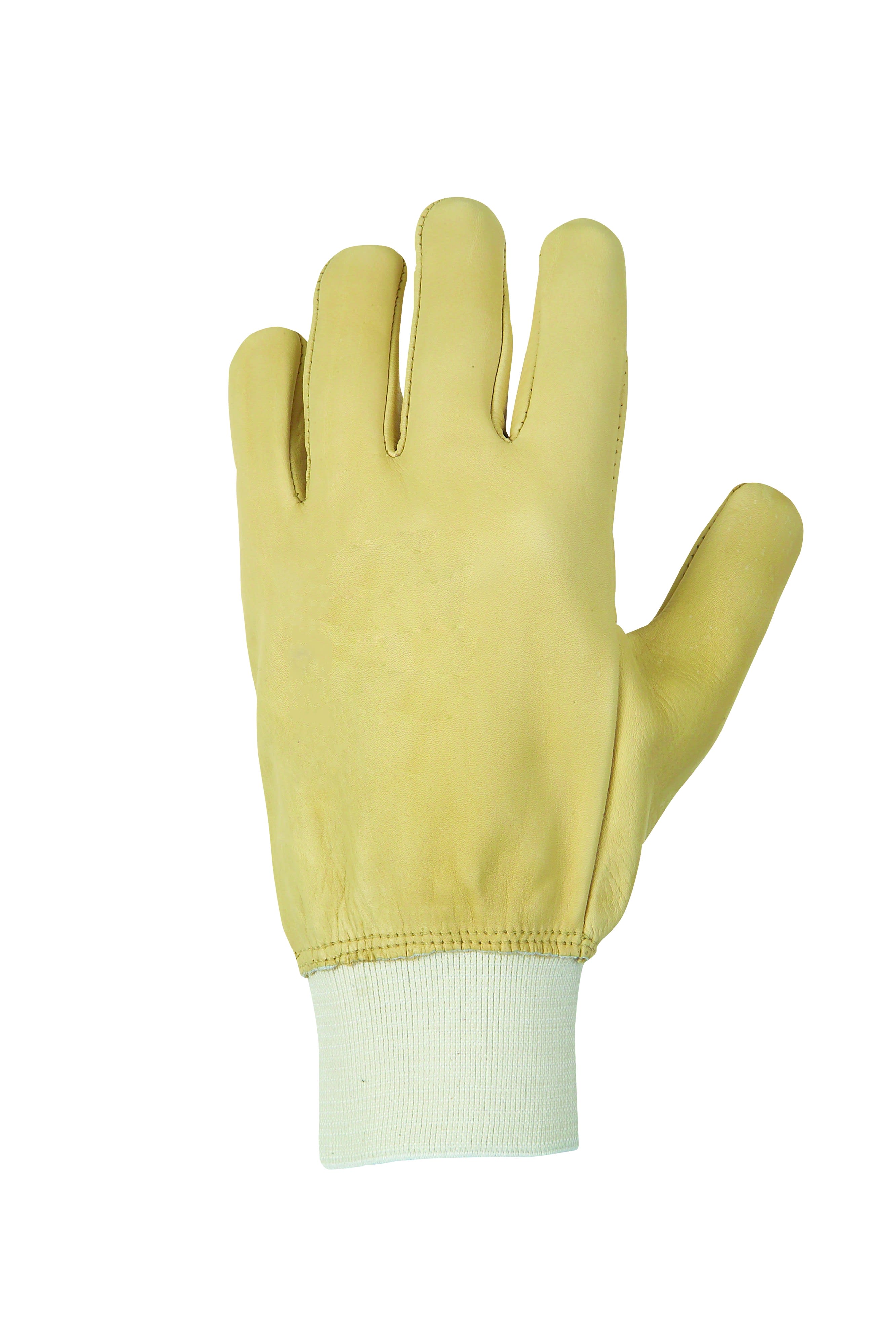 AGI Robur - Paire de gants cuir de bovin, hydrofuge, protège poignet, taille 9