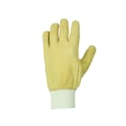 AGI Robur - Paire de gants cuir de bovin, hydrofuge, protège poignet, taille 9