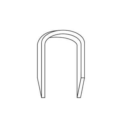 AGI Robur - Agrafe câble diam 6mm, boite 5000 pièces, long 14mm