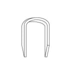 AGI Robur - Agrafe câble diam 6mm, boite 5000 pièces, long 14mm