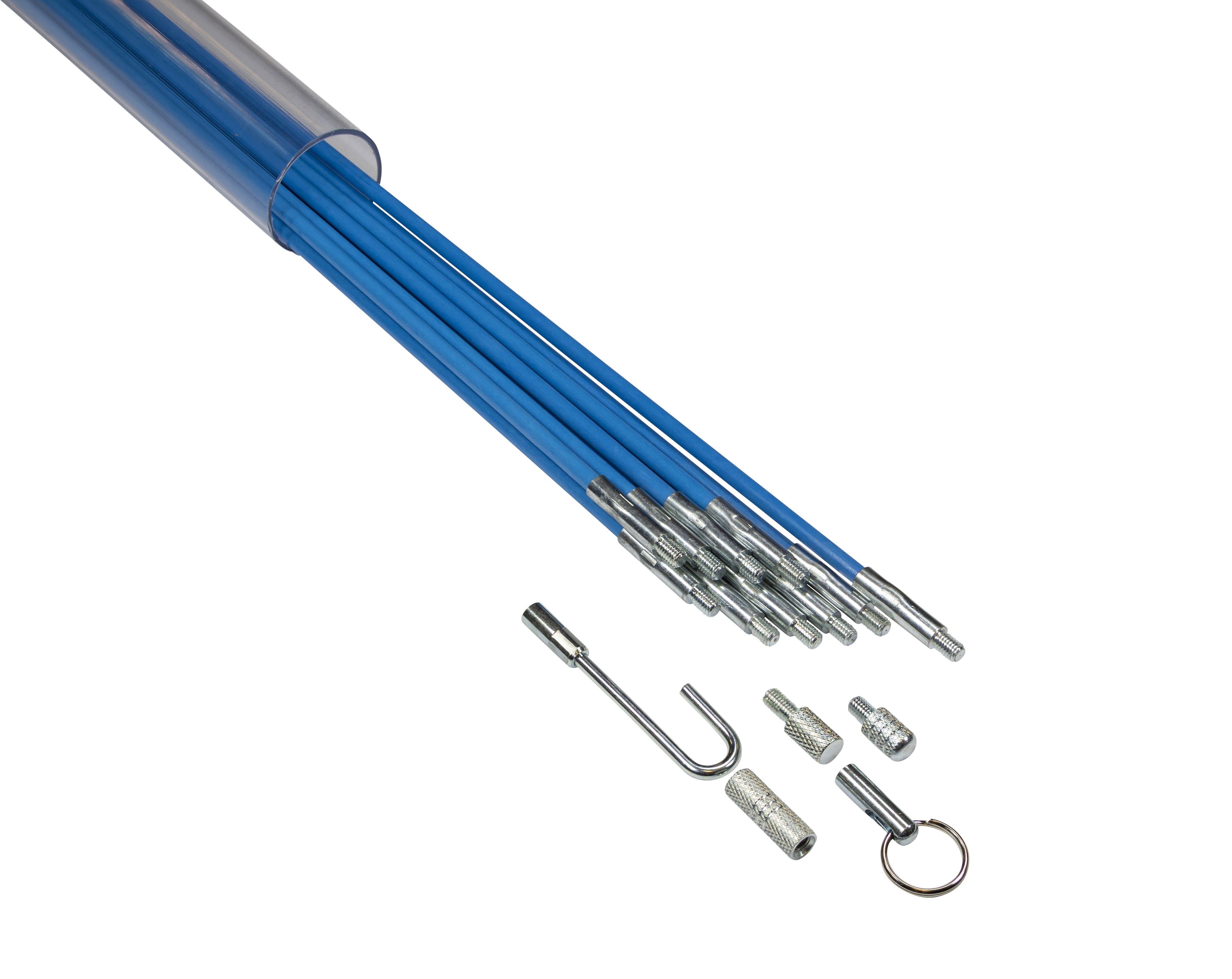 AGI Robur - Kit baguettes de tirage 5mm, 10 x 1m, avec accessoires, en tube