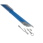 AGI Robur - Kit baguettes de tirage 5mm, 10 x 1m, avec accessoires, en tube