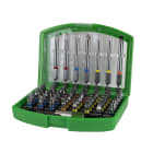 AGI Robur - Coffret 48 embouts de 25 mm assortis, 7 embouts de 75mm assortis, porte embouts