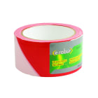 AGI Robur - Ruban de délimitation rouge-blanc, largeur 50mm, longueur 100m