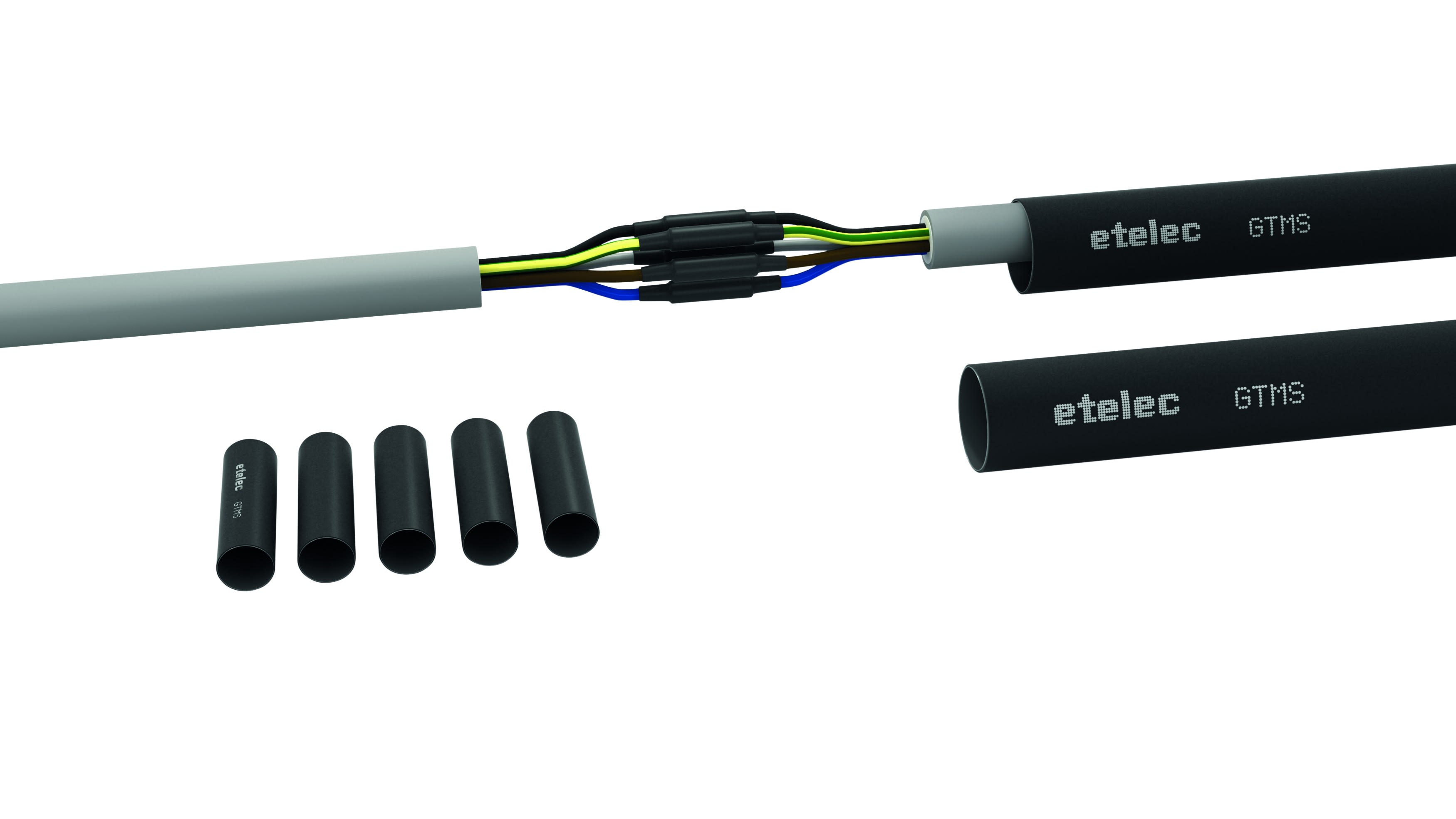 AGI Robur - Kit gaine thermo. avec scellant pour câble 5 conducteurs 185-300mm²