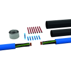 AGI Robur - Kit gaine thermo. antifeu, armature et 7 cosses 1,5-2,5mm². Long 250mm.