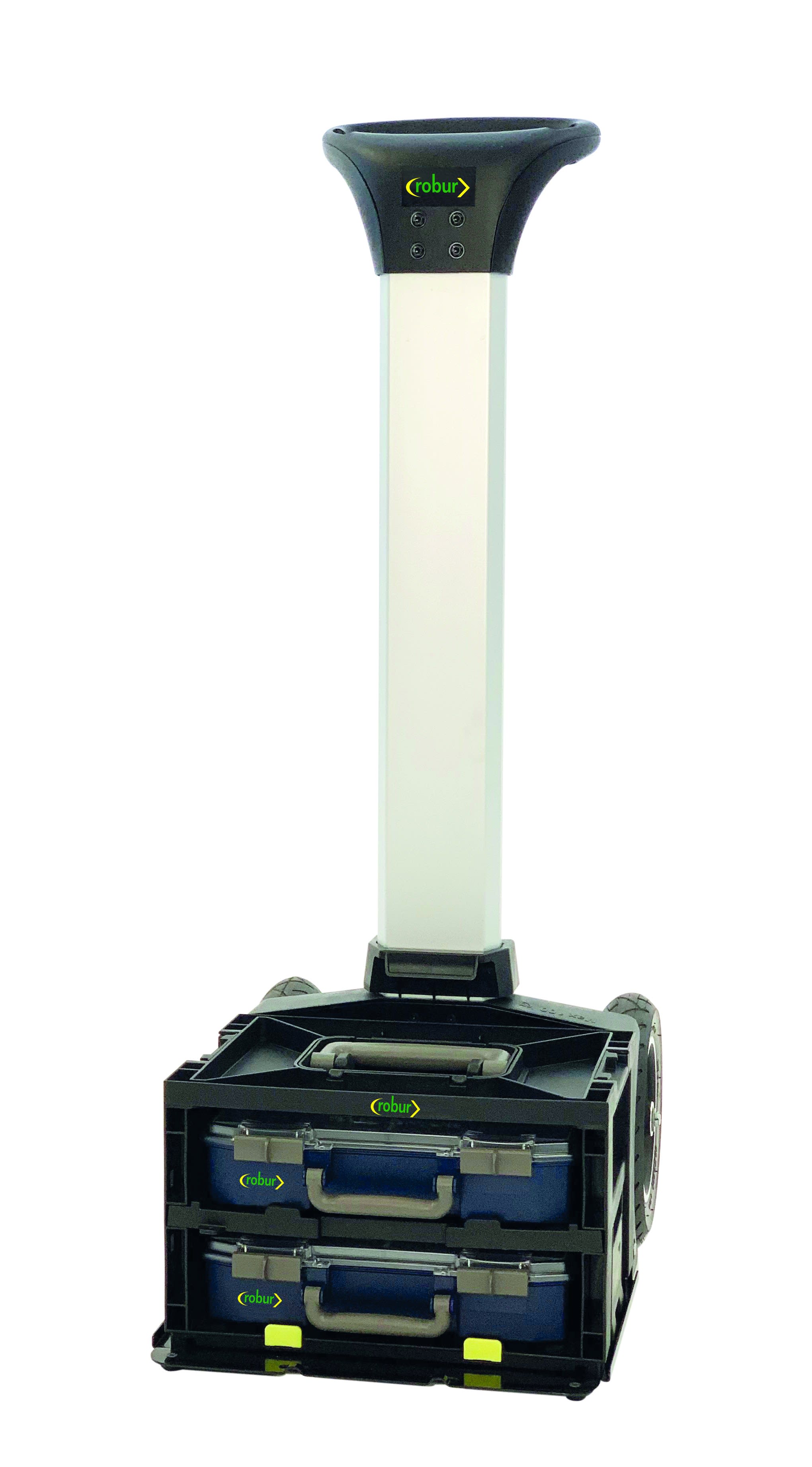 AGI Robur - Caisson de transport avec 2 mallettes (CM80) + trolley