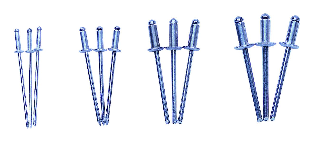AGI Robur - Rivet alu acier 5,8 x 24 mm, 200 pièces