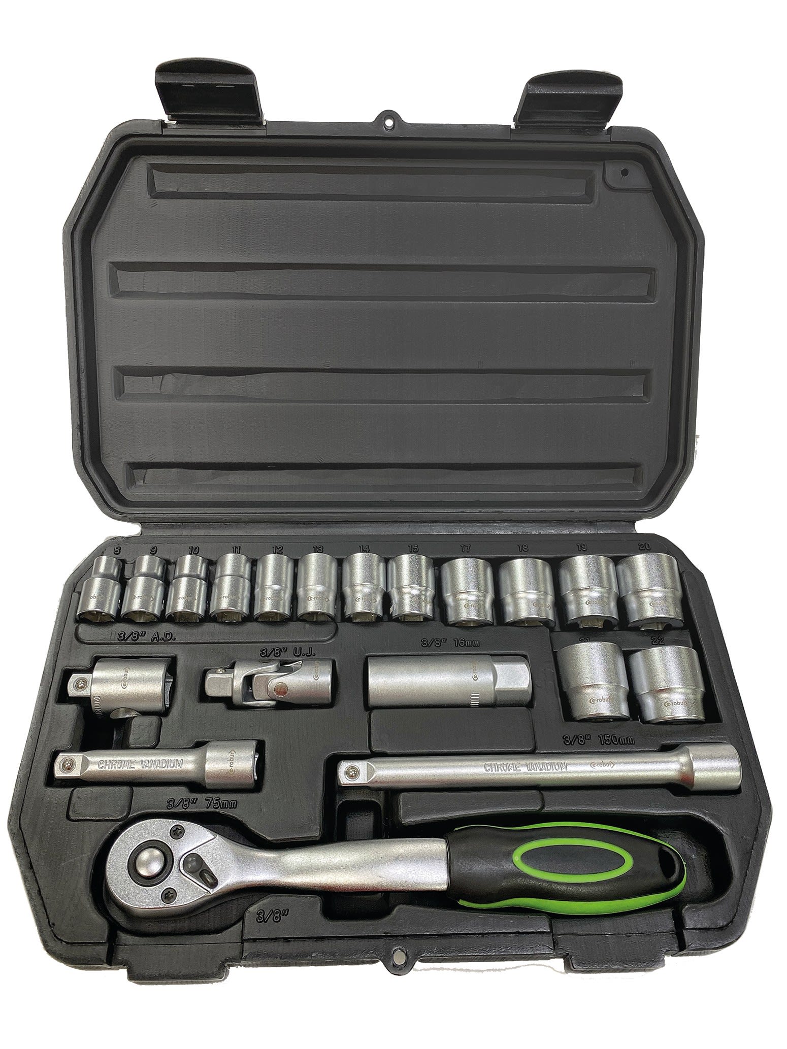 AGI Robur - Cliquet et douilles 20 pièces