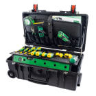 AGI Robur - Kit d'outils pour électricien en valise avec trolley et roulettes.