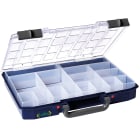 AGI Robur - Mallette de rangement hauteur 55 mm, 16 compartiments.