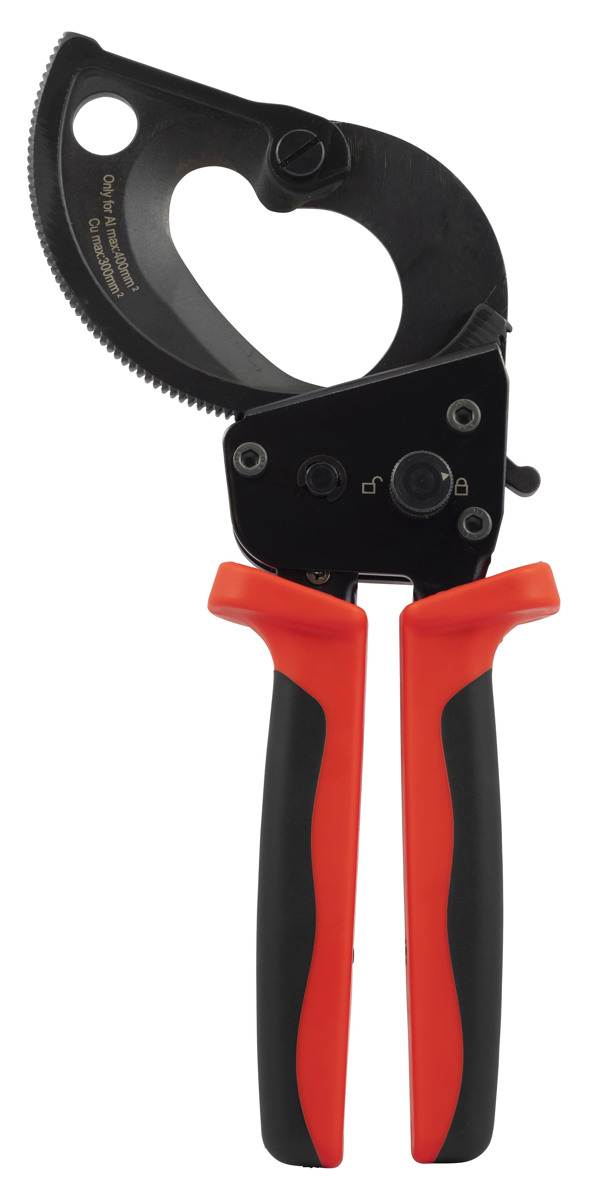 AGI Robur - Coupe-câbles cuivre a cliquet une main capacité 400mm²