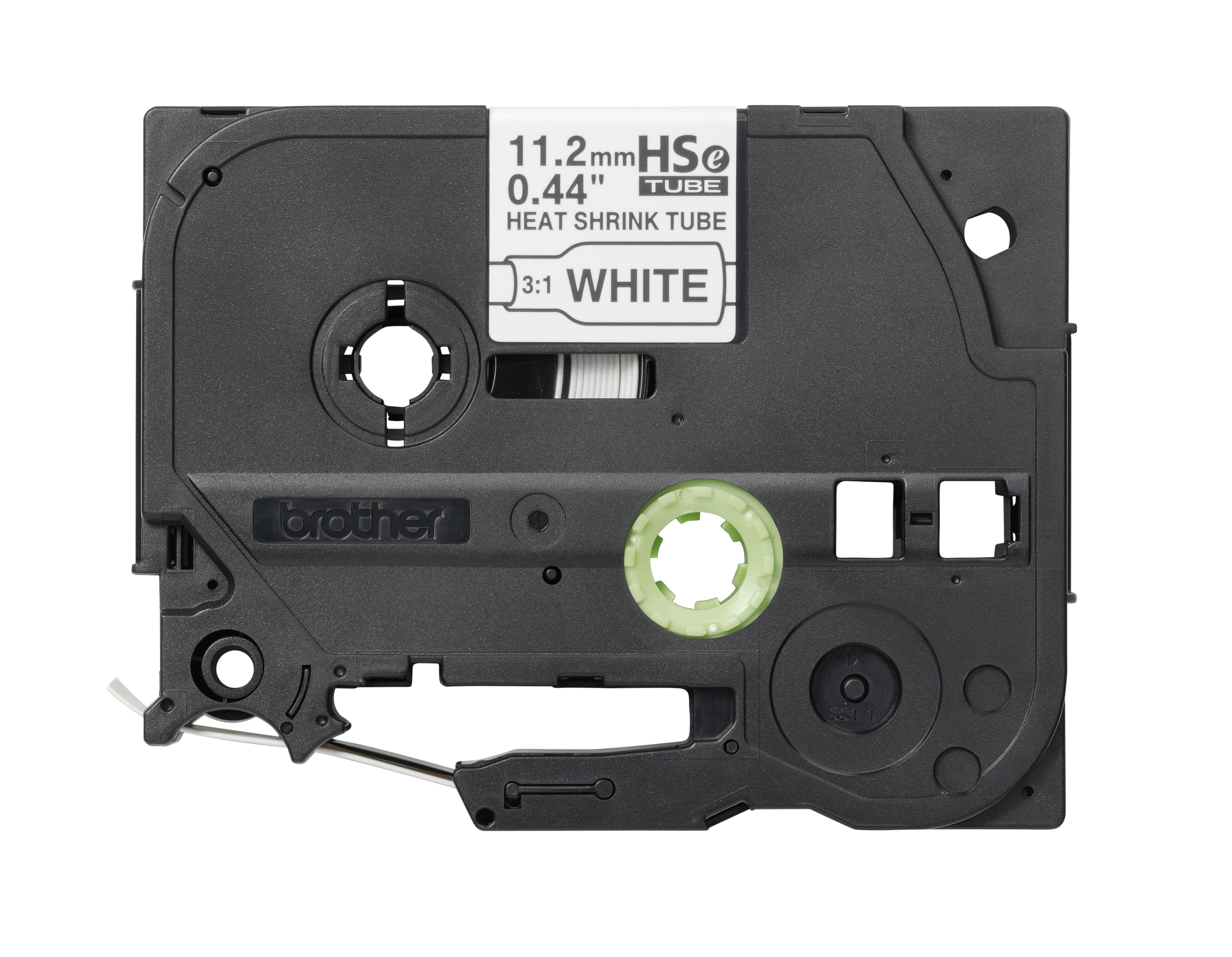 AGI Robur - Ruban gaine thermorétractable 9mm pour PTE550. Impression noir sur jaune.