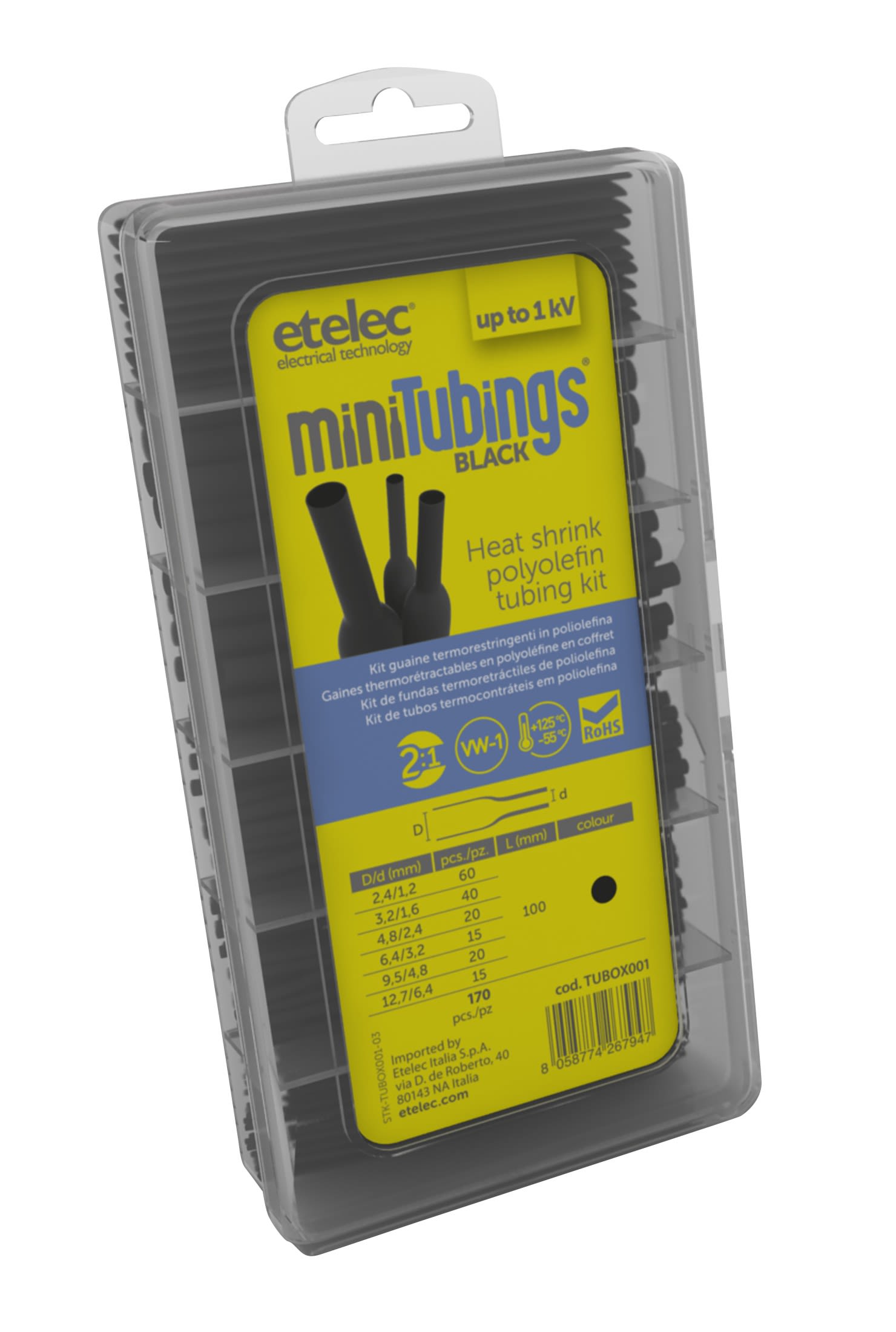 AGI Robur - Mini gaines thermo prédécoupées 170 pcs 100 mm