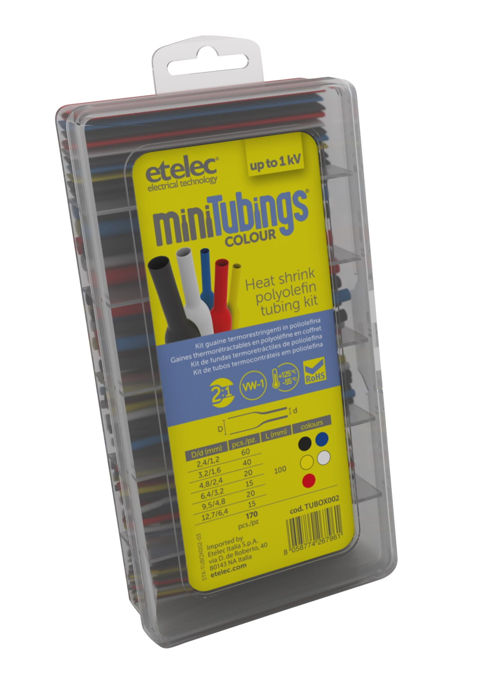 AGI Robur - Mini gaines thermo prédécoupées 170 pcs 100 mm