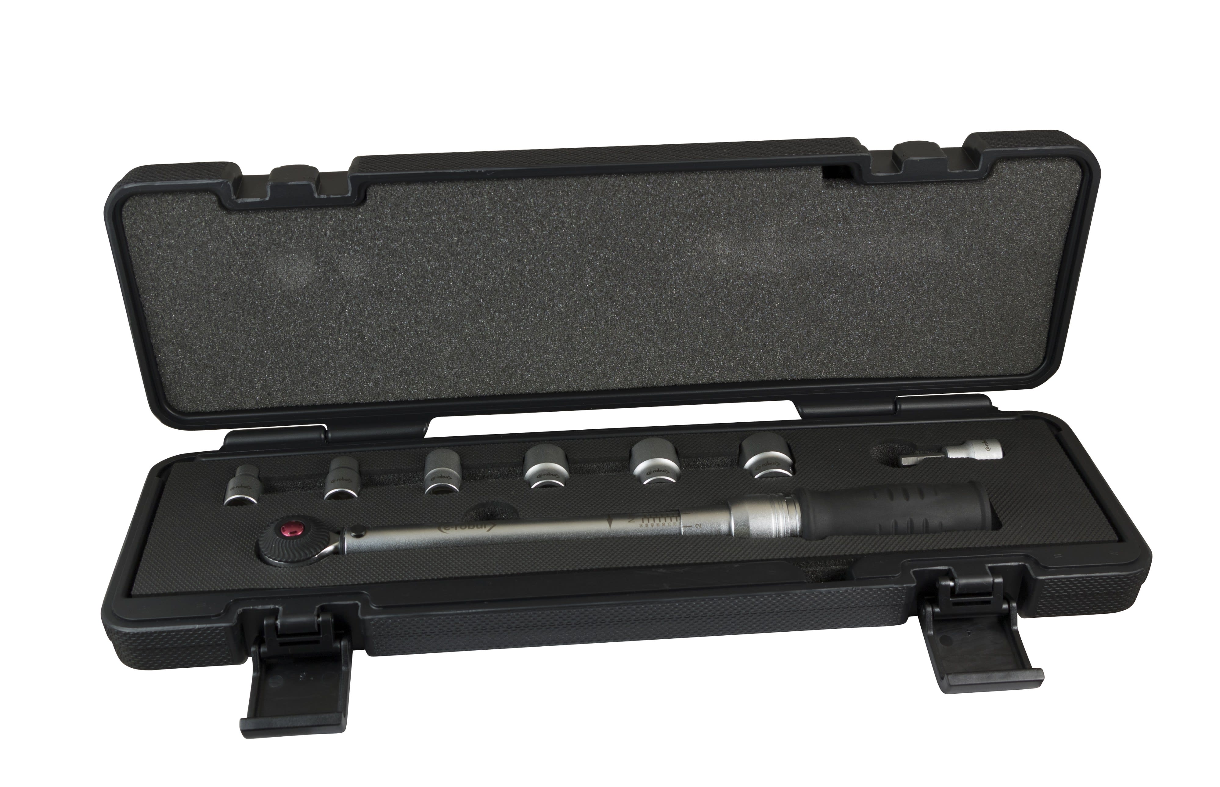 AGI Robur - Clé dynamométrique à carré d'entrainement 3/8, 10 - 50 Nm douilles 63mm