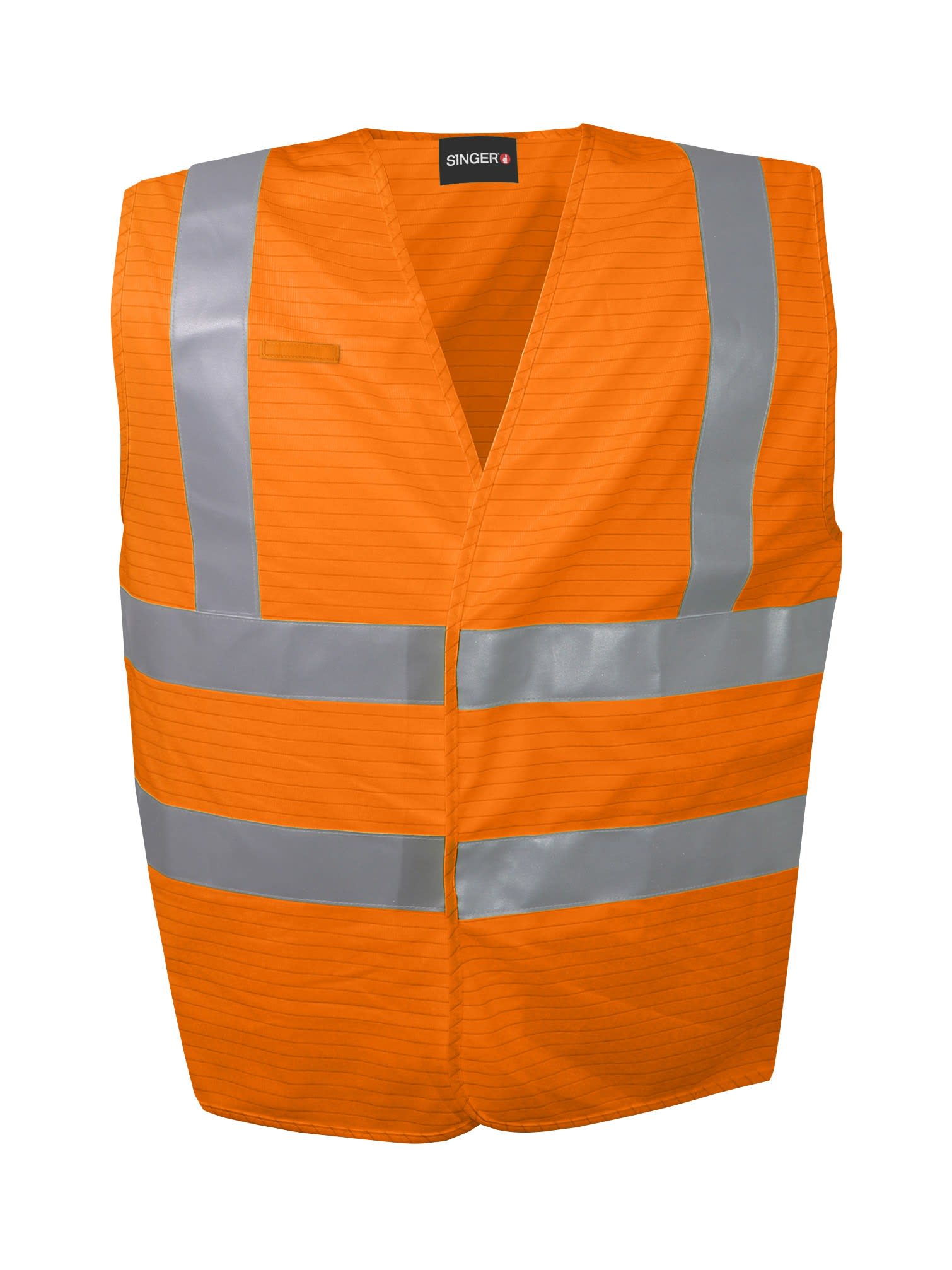 AGI Robur - Gilet de signalisation orange fluo multirisques EN ISO 20471 EN 1149-5 EN ISO 14