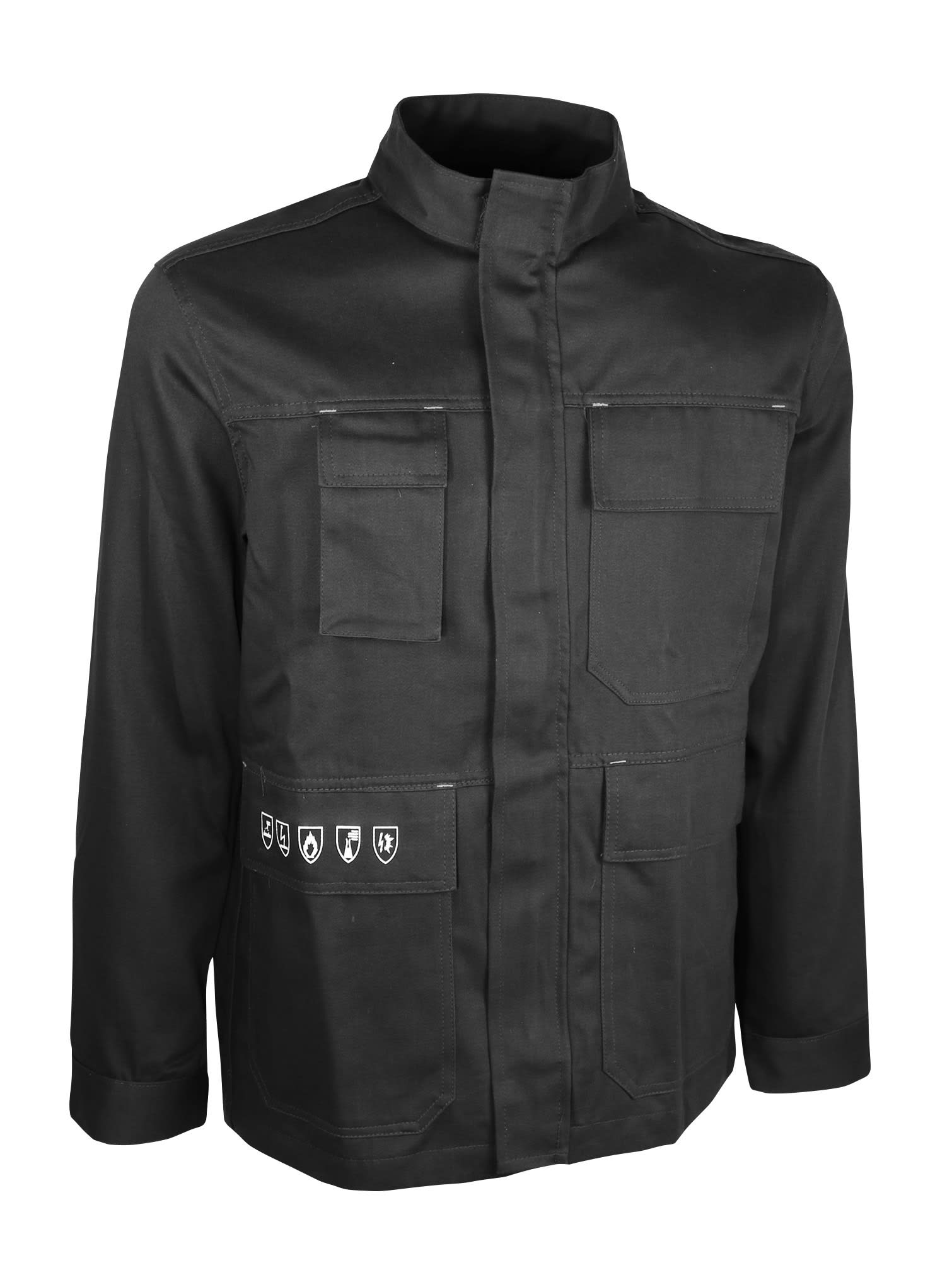 AGI Robur - Blouson multi risques gris, ignifugé et retardateur de flammes. Taille L
