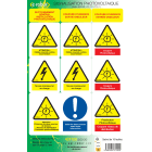 AGI Robur - Planches de 11 étiquettes assorties photovoltaïque. Sachet de 10 planches.