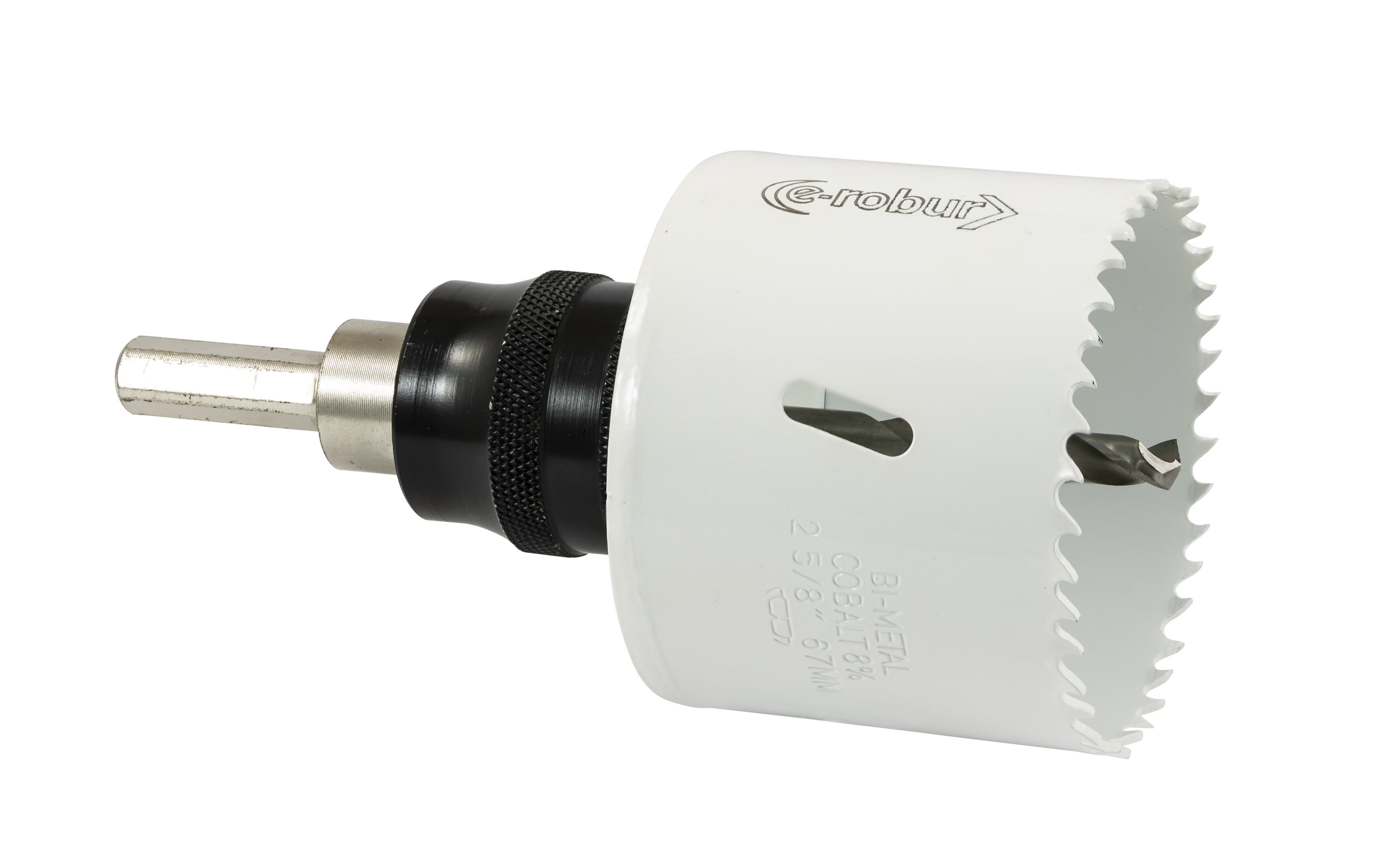 AGI Robur - Scie trépan cobalt complète, arbre et foret à fixation rapide, 68mm