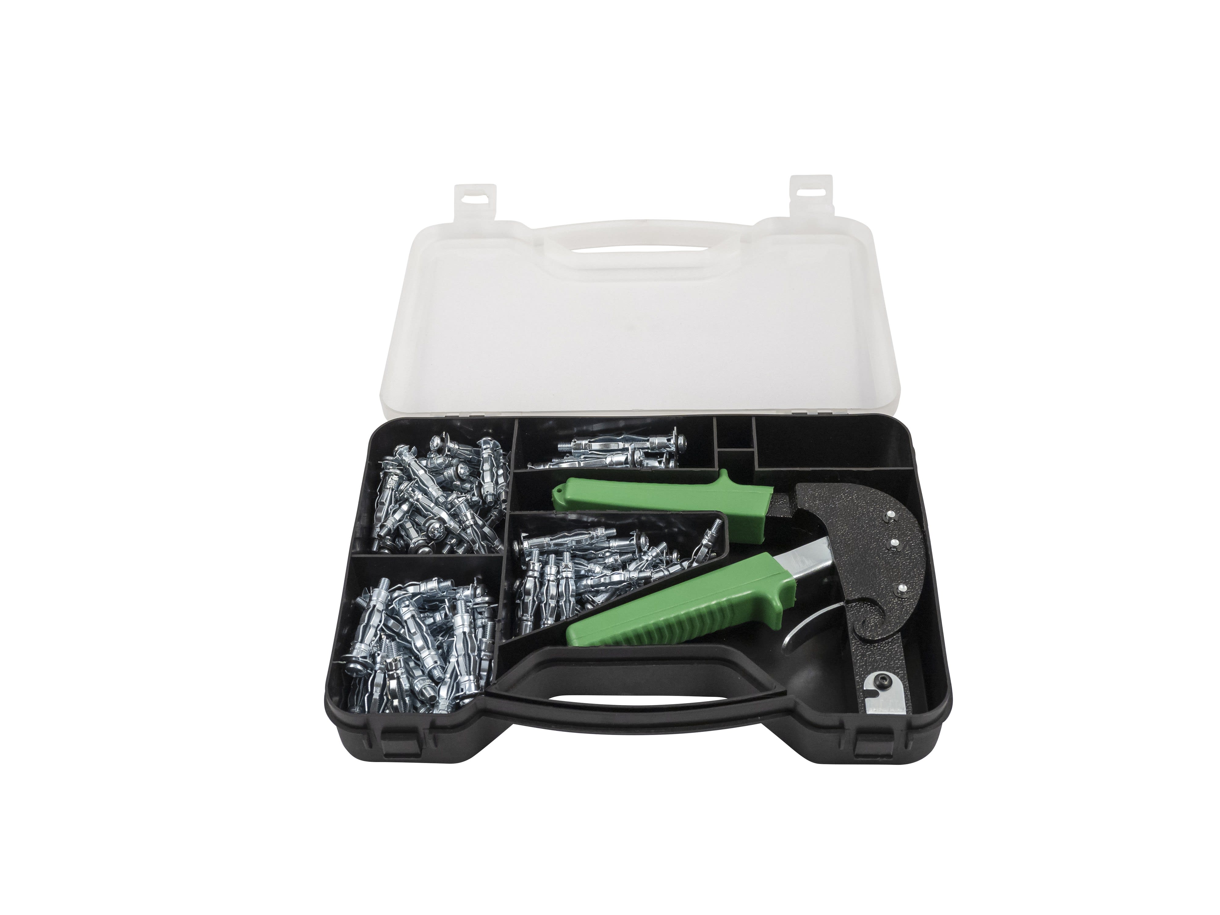 AGI Robur - coffret chevilles à expansion et vis  + pince 72 pcs
