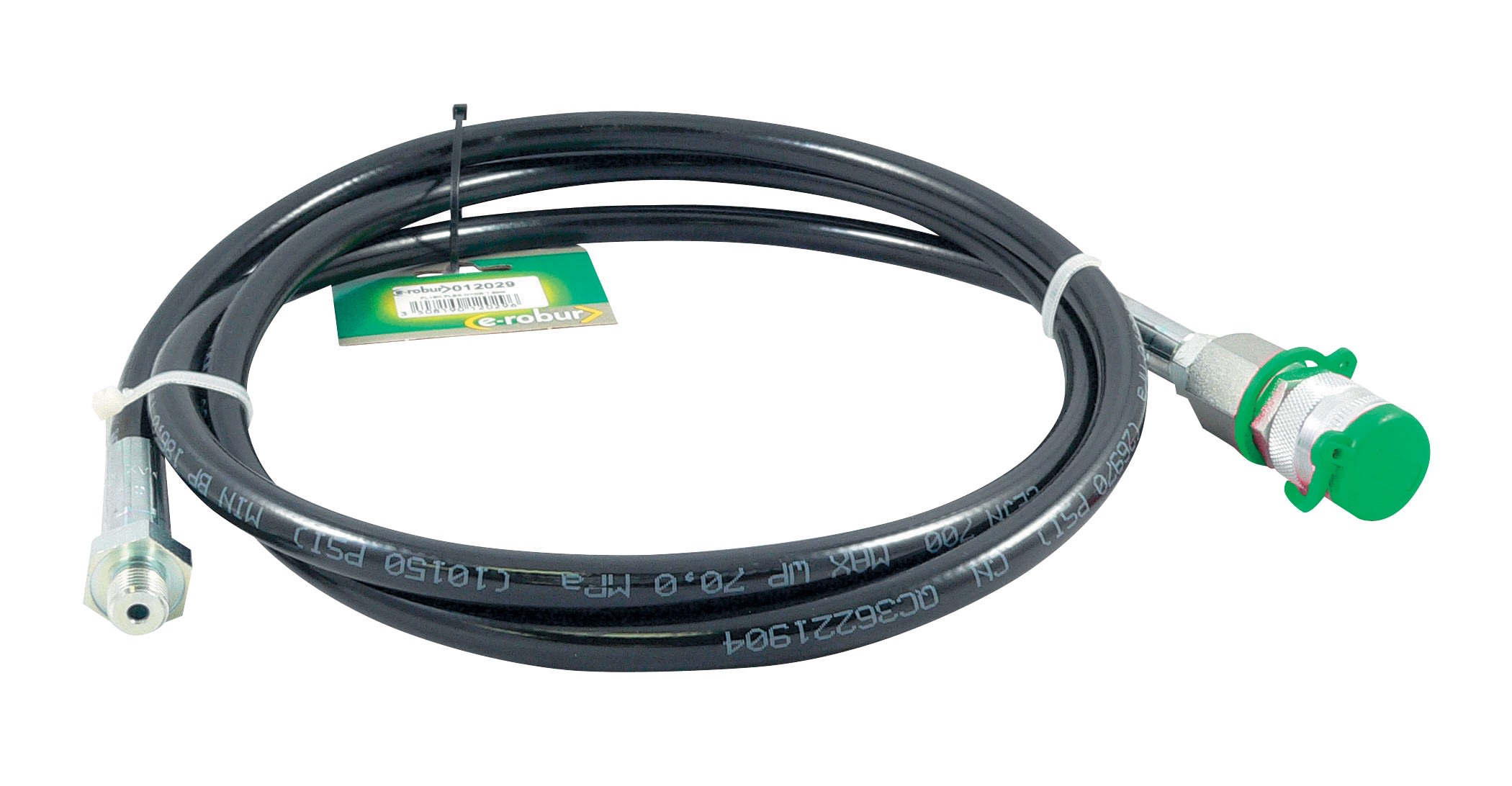 AGI Robur - Flexible hydraulique 700 bars, 1,80m, 1/4 M à visser et F rapide