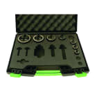 AGI Robur - Coffret 7 poinçons et matrices e-vo3+, ISO 16 à 63, sans axe.