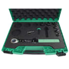 AGI Robur - Coffret 6 poinçons et matrices e-vo3+, PE 9 à 21, avec axes Polydiam et clé