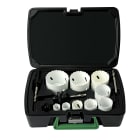 AGI Robur - Coffret de 9 scies trépans cobalt 19-22-29-35-38-44-51-57-64 mm avec arbres