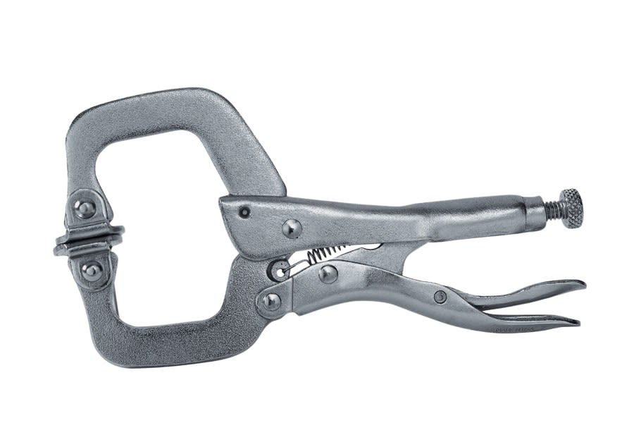 AGI Robur - Pince étau col de cygne têtes pivotantes profondeur 394mm