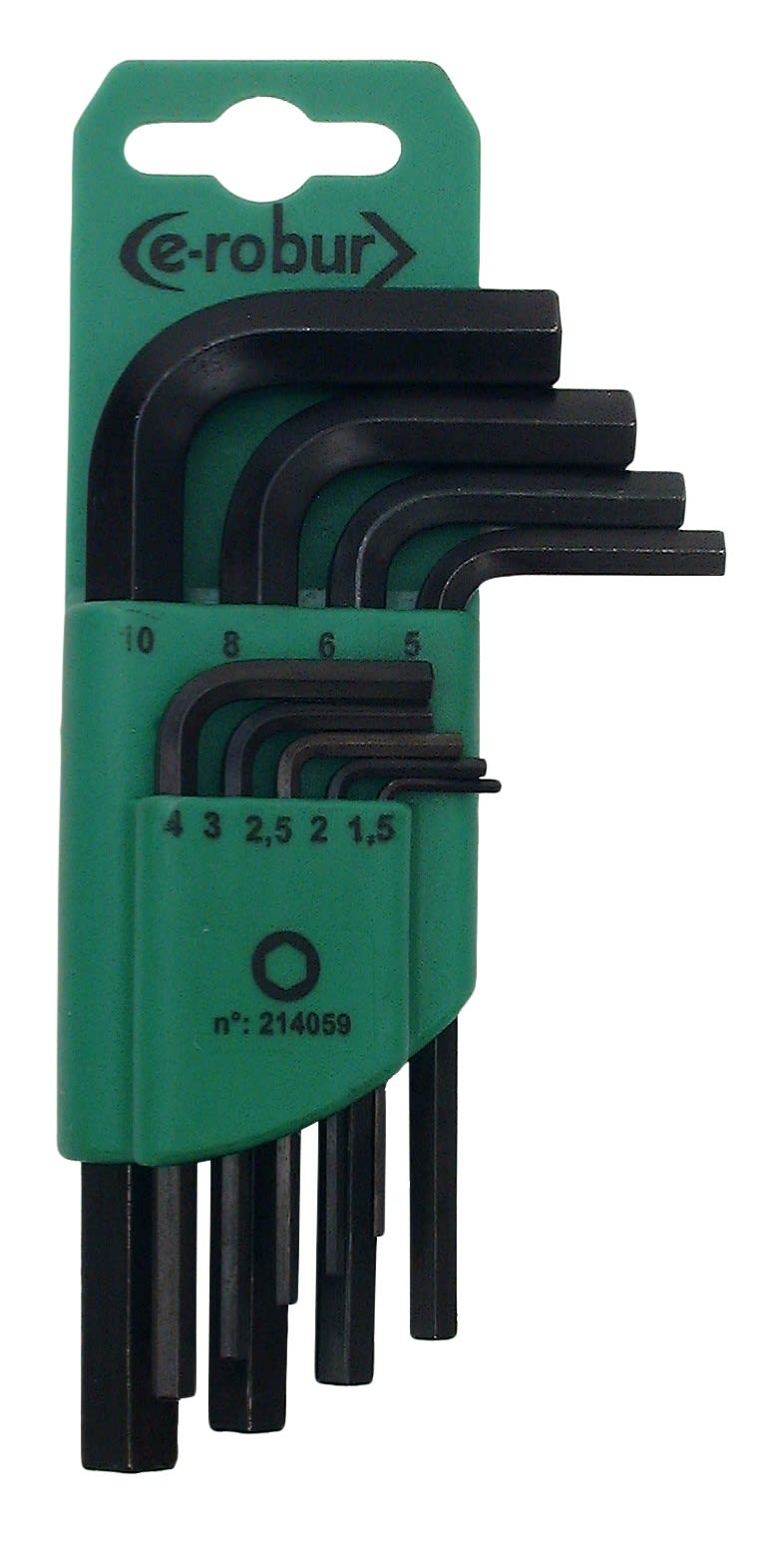 AGI Robur - Clé mâle 6 pans en L en étui