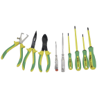 AGI Robur - Coffret 9 outils bimatière isolés 1000V. 6 tournevis, 3 pinces.