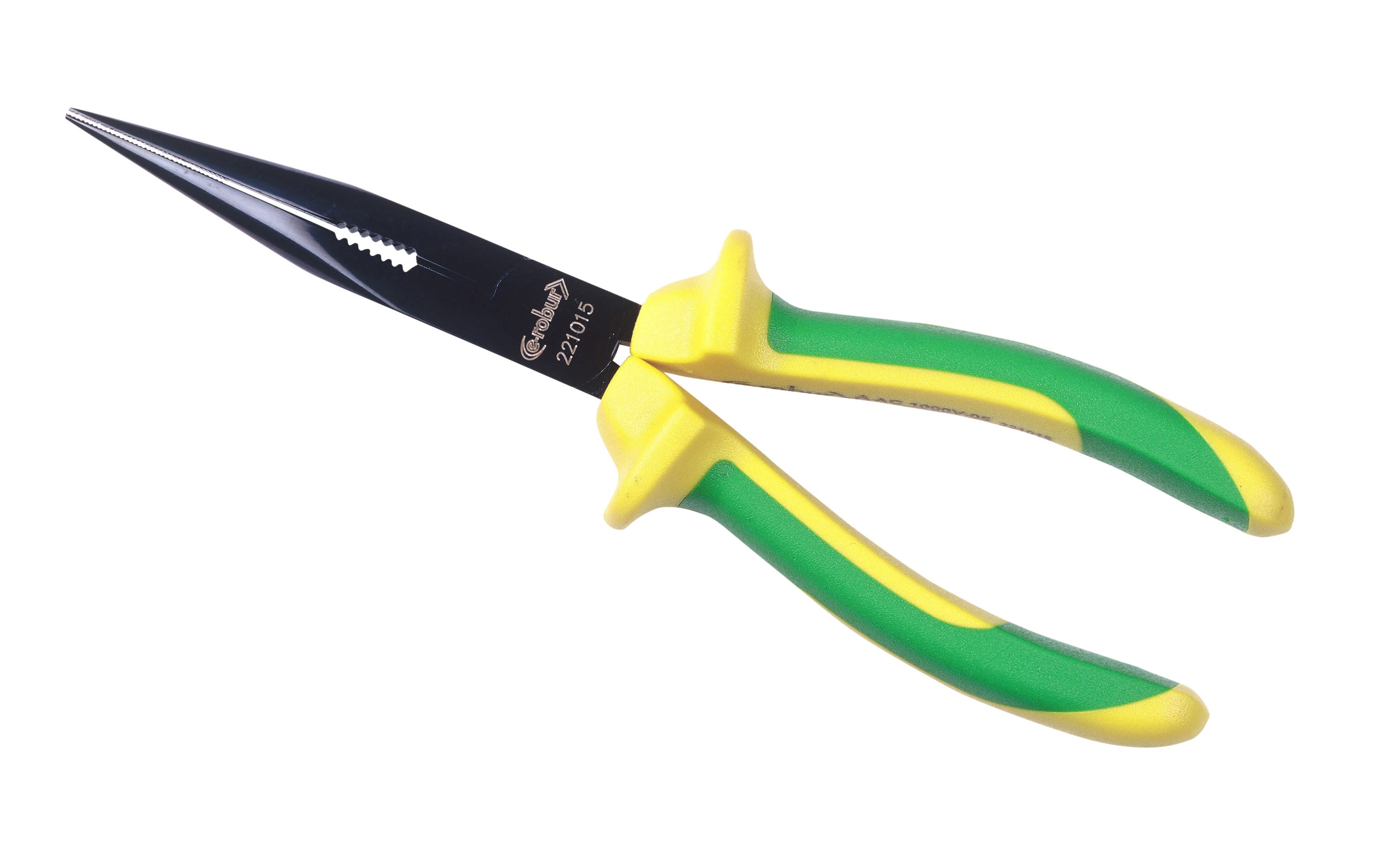 AGI Robur - Pince à becs 1/2 ronds, isolée, long 200 mm.