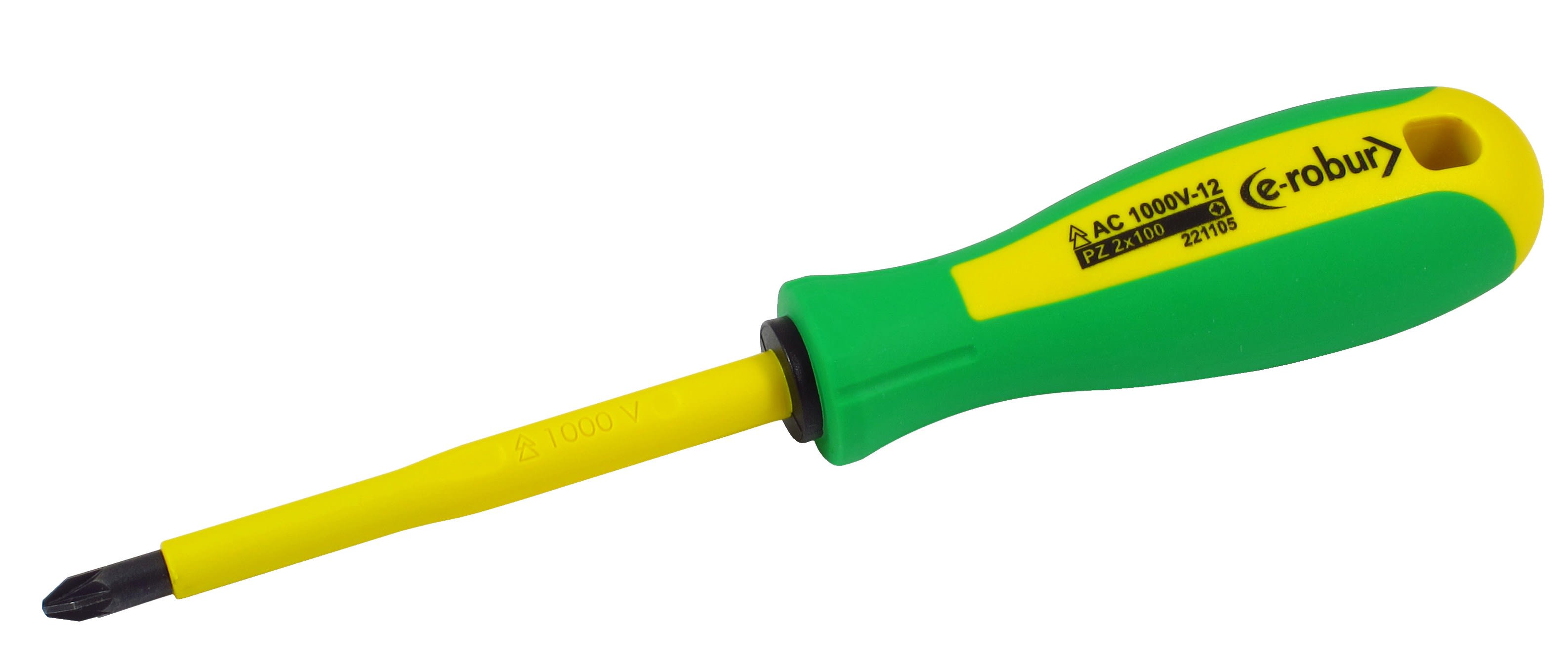 AGI Robur - Tournevis PZ isolé 1000 v n°1 4,5x80 mm