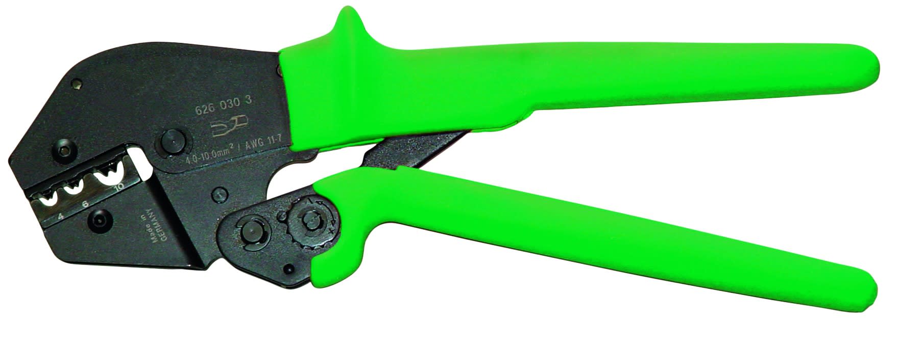 AGI Robur - Pince à sertir à cliquet pour cosses nues capacité 4 à 10 mm²