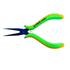 AGI Robur - Pince à bec plats longs long 145mm, entrepassée, manches bimatière.