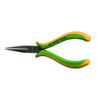 AGI Robur - Pince à becs 1/2 ronds long 145mm, entrepassée, manches bimatière.