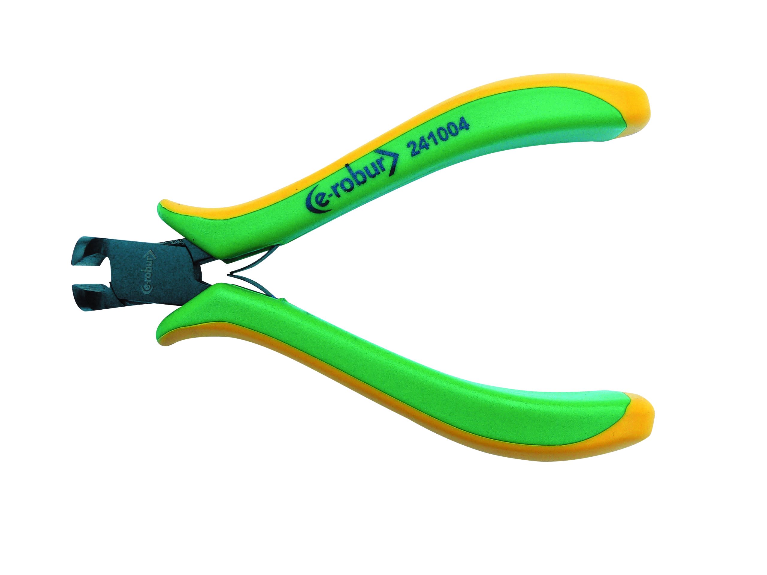 AGI Robur - Pince coupante en bout long 115 mm, entrepassée, manches bimatière.