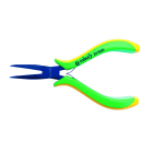 AGI Robur - Pince à becs 1/2 ronds coudés long 145mm, entrepassée, manches bimatière.