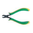 AGI Robur - Pince coupante en bout oblique long 115mm, entrepassée, manches bimatière.