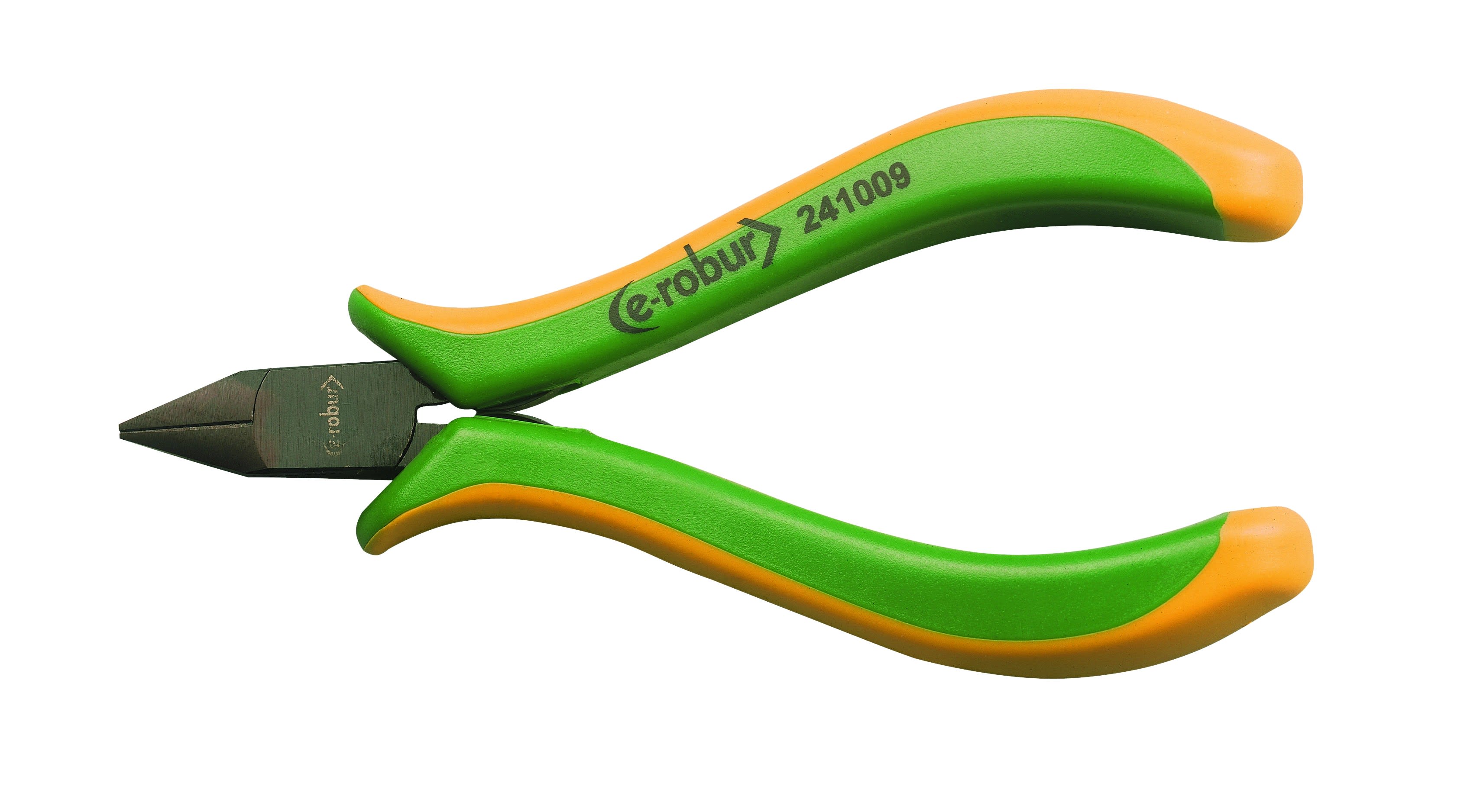 AGI Robur - Pince coupante diagonale effilée long 115 mm, entrepassée, manches bimatière.