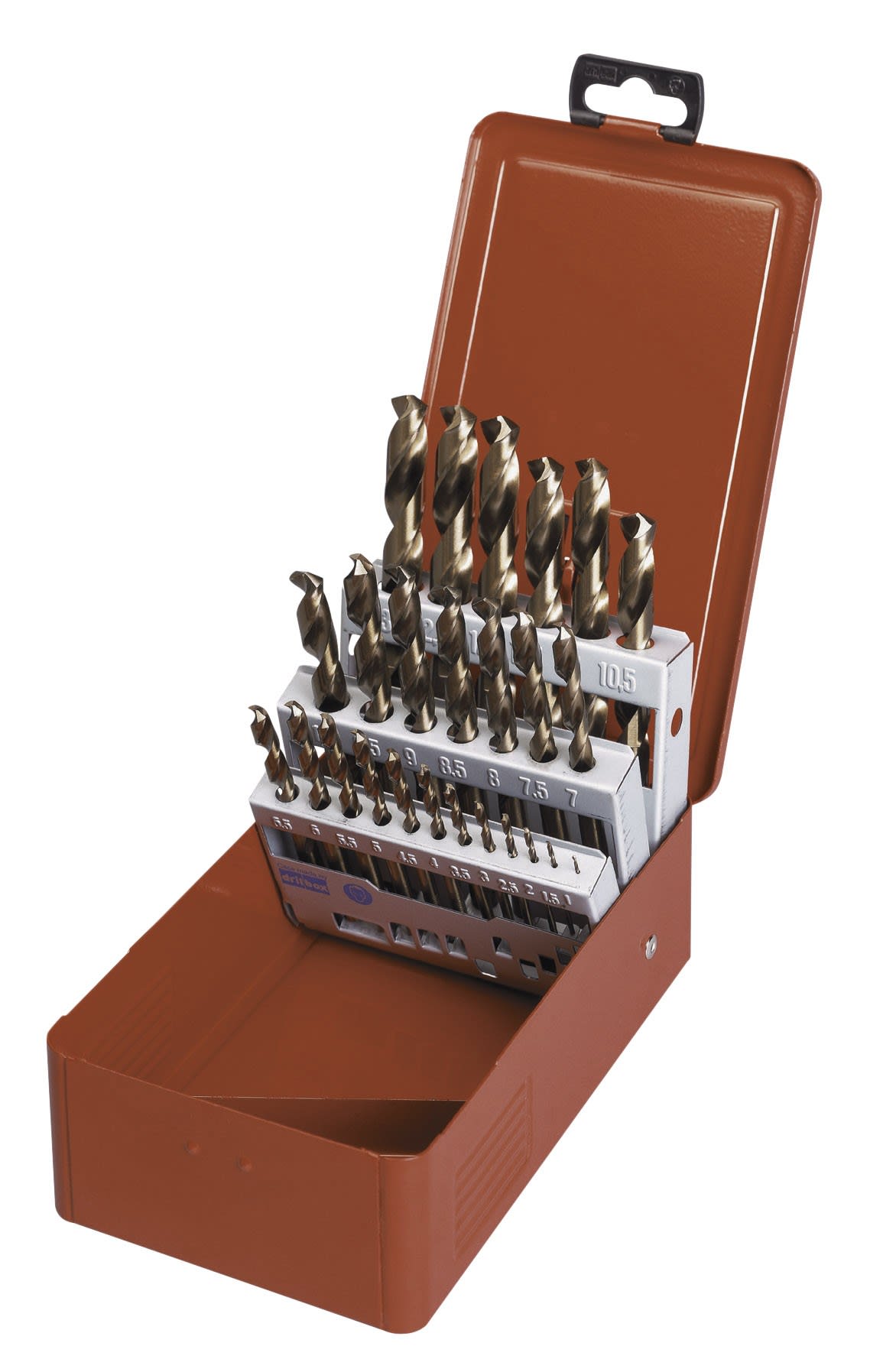 AGI Robur - Coffret 19 forets HSS cobalt, 1-10 mm.