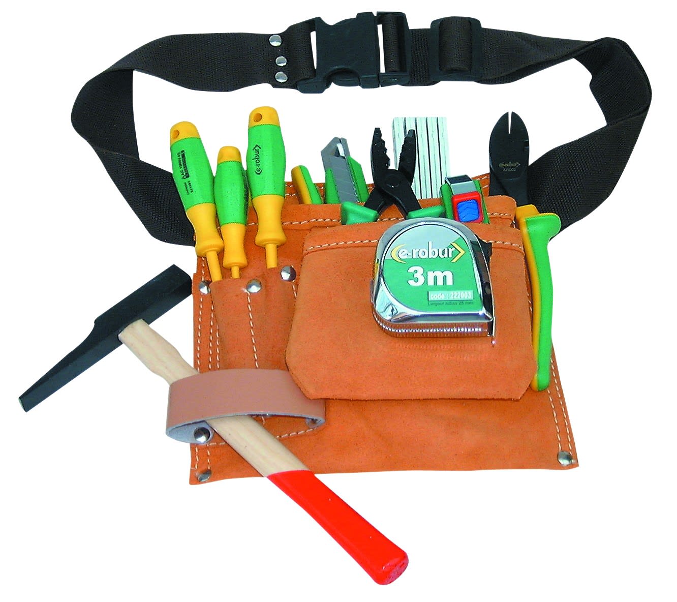 AGI Robur - Poche porte-outils cuir avec ceinture