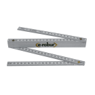 AGI Robur - Double mètre à branche résine blanc non conducteur