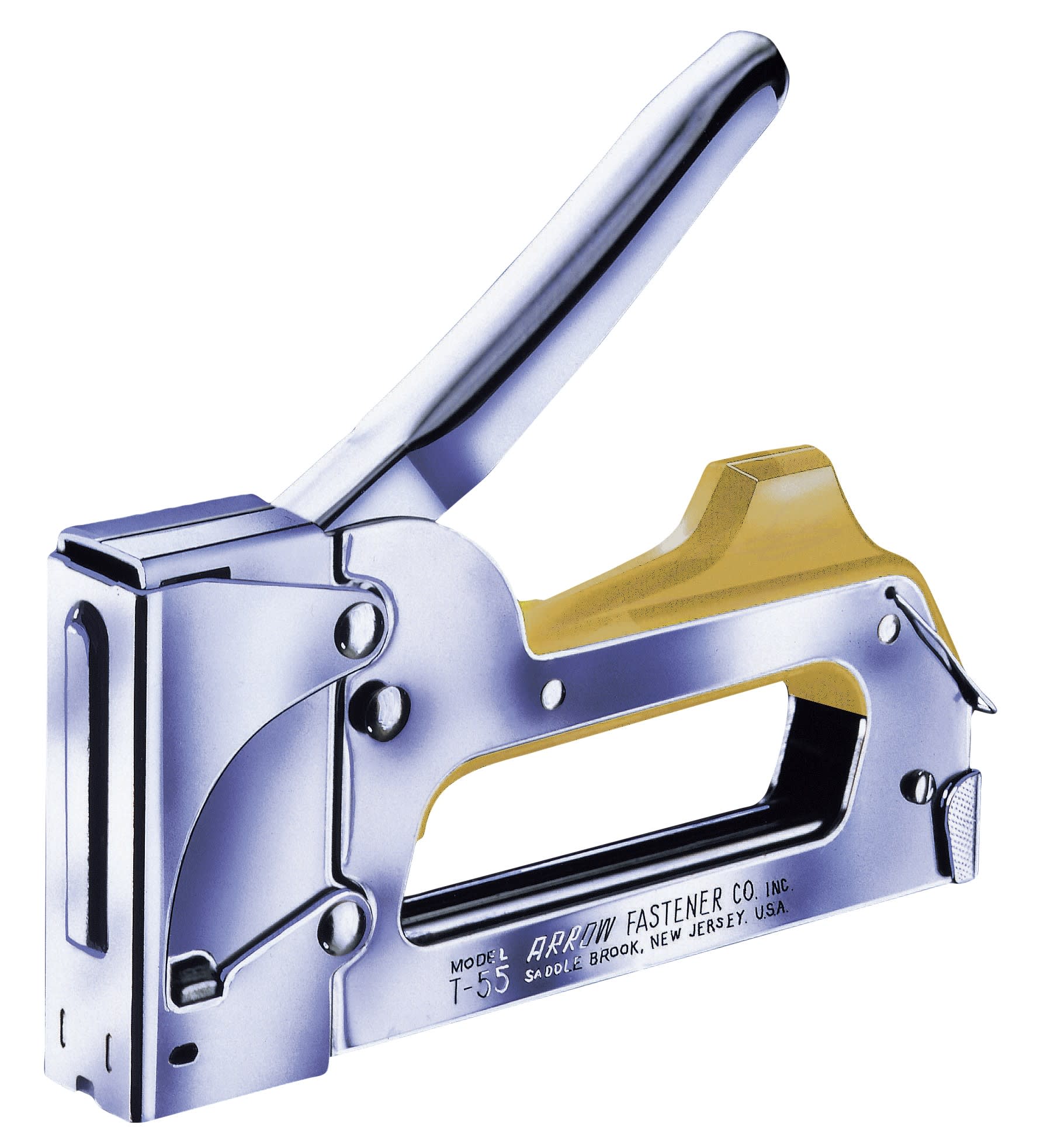 AGI Robur - Agrafeuse chromée pour agrafes rectangulaires.