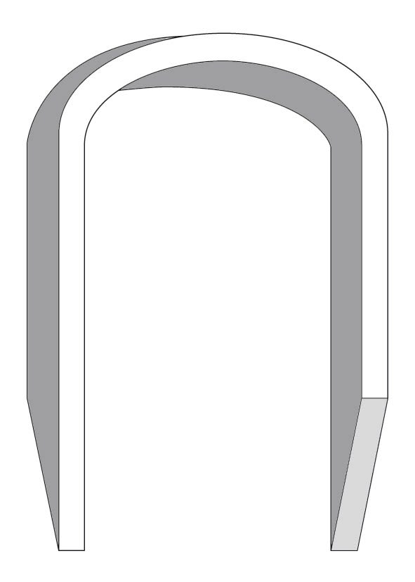 AGI Robur - Agrafe câble diam 5mm, boite 5000 pièces, long 10mm