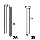 AGI Robur - Agrafe étroite, boite 1100 pièces, long 26 mm